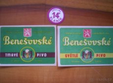 pivní etikety pivovar Benešov sbírka 490ks 1945-2024 - 3