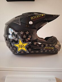 Nová motokrosové helma ROCKSTAR + doplňky zdarna - 3