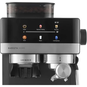 Kávovar, Pákové espresso, 20 barů, kovový mlýnek,Hot&Cold - 3