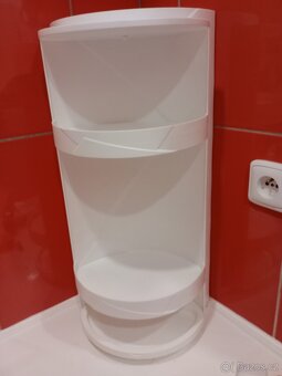 Rohové PVC skříňky do koupelny - 3