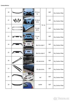 Karbonové díly pro BMW G87 M2 - 3