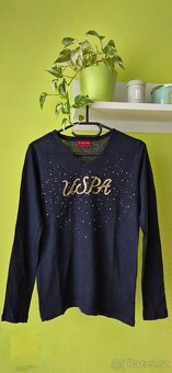 Dámský elegantní svetřík se zlatými perličkami - 3