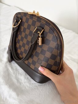 Hnědá kožená kabelka - 3