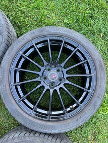 2FORGE ZF1 7,5x17 5x100 ET10 GLOSS BLACK 76 alu kola - 3
