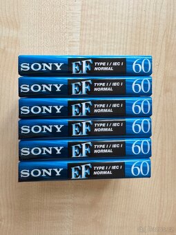 Audiokazety SONY EF 60 - 6 ks, nové - 3