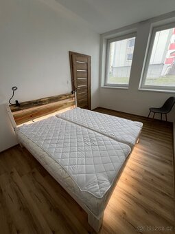 Manželská postel design MJ4 s podsvícením - 3