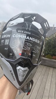 přilba Airoh Commander 2 color šedá lesk vel.M - 3
