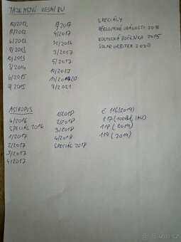 Prodám časopisy Tajemství vesmíru a Astropis - 3