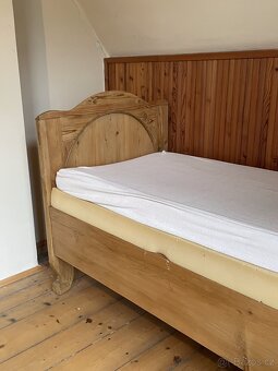 2ks krásná retro postel s čelem - 3