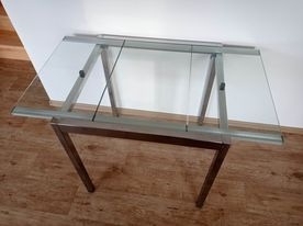 Rozkládací skleněný stůl - 3