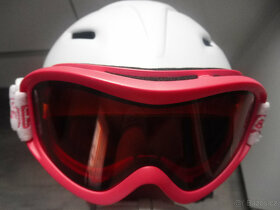 Děrtská lyžařská helma a brýle - 3