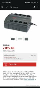 APC Back-UPS ES 400VA
 zalozni zdroj a prepetova ochrana - 3
