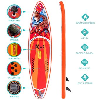 Surfboard Koi SUP PaddleBoard nafukovací 350x83x15cm FEATH-R - 3