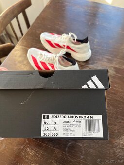 ADIZERO ADIOS PRO 4 M (42 EU) - jednou použité - UNISEX - 3