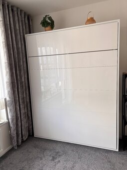 Výklopná postel Bed Concept 160/200 lesk bílá - 3