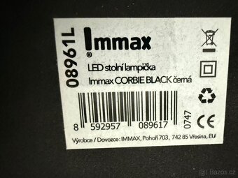 Immax stolní lampička Corbie BLACK - 3