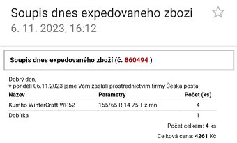 zimní pneu Kumho Wintercraft 155/65 R14 75T - 3