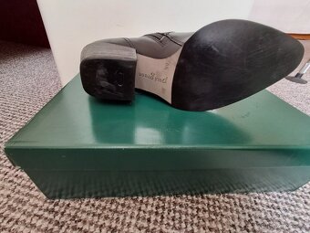 Stylové kotníkové kožené boty - 3