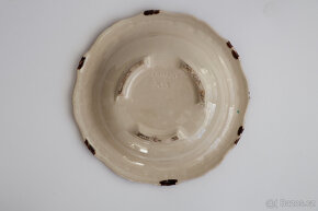 keramický talíř JASBA art deco 1930 glazura modrý - 3