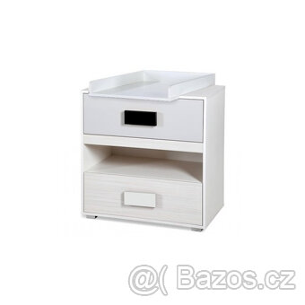 Dětský pokojový nábytek RIKI, neponičený, bílá, černá, šedá. - 3