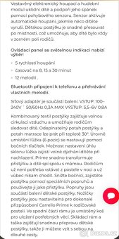 Elektrická kolébka Carrello Prima Cloud grey - 3