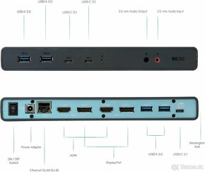 i-tec USB-C Dual Display Docking Station, Power Delivery + n - 3