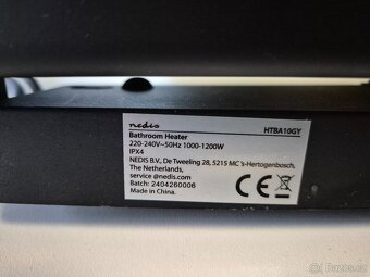 Nedis HTBA10GY koupelnový ohřívač - 3