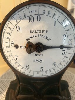 Starobylá britská váha SALTER’S Parcel Balance - 3