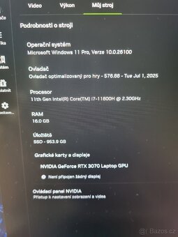 Herni MSI GS66 Stealth i7 RTX 3070 - 3