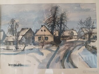 OBRAZ AKVAREL MALÍŘ JIŘÍ HAVEL - 3