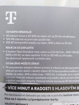T-Mobile SIM karta - 3
