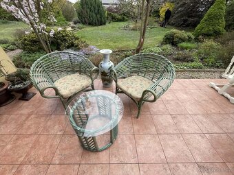 Ratanový set Ligna Rattan – 2 křesla, stolek - 3