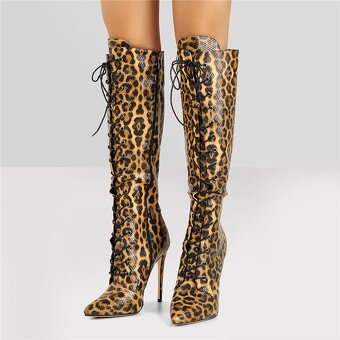 Leopard kozačky vel. 38-39 - 3