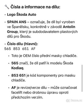 Škoda Kodiaq maska - 3