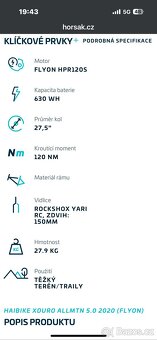 Haibike Xduro 5.0 Flyon najeto 2400km velikost L 2x baterie - 3