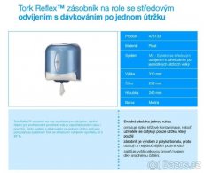 Zásobník na papírové role zn. TORK (Reflex mini) modrý - 3