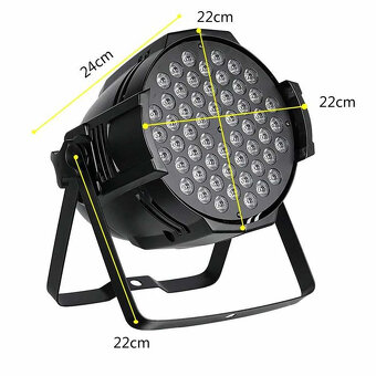 Reflektor PAR LED 54x3W Scénické Osvětlení DMX SHEHDS - 3