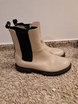 Zimni kožené kozačky vel.35 - 3