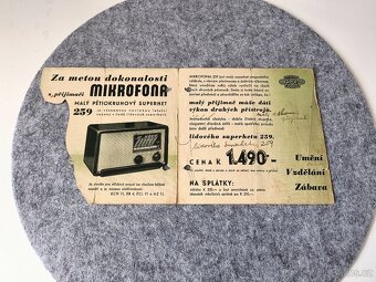 Starožitné prospekty a návody k rádiím - 3