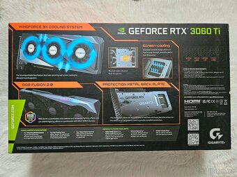 GIGABYTE GeForce RTX 3060 Ti GAMING OC 8GB - top stav,záruka - 3