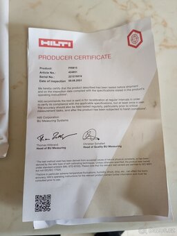 Nivelační přístroj Hilti PRM15 - 3