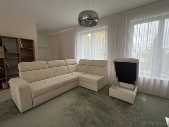 Rohová sedací souprava + taburet - 3