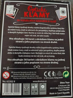 Dětské hry- Optické klamy DINO, Početní hra BINGO - 3