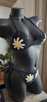 Handmade plavky s květy nové. - 3