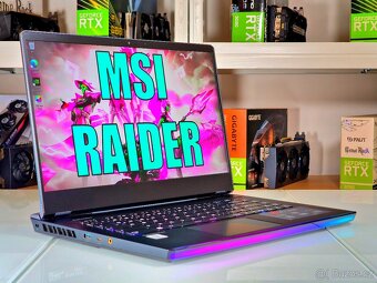 Herní notebook MSI RAIDER | RTX 3070 | i7-10870H | 300Hz - 3