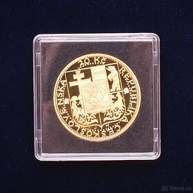 Au+Ag+Cu+Al Zkušební odrážky 20Kč TGM 1850/1937, VZÁCNÉ - 3