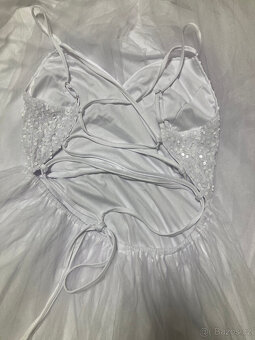 bílé tylové svatební šaty vel S, M, L - 3