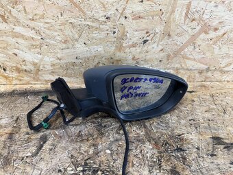 PRAVÉ ZPĚTNÉ ZRCÁTKO VW PASSAT B7 3C0857934A 9 PIN POŠKOZENÉ - 3