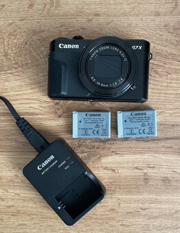 Canon G7X Mark II + baterie v hodnotě 1500,- + SDkarta 256GB - 3