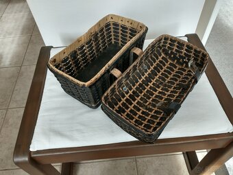 Starožitný košík na ruční práce - 3